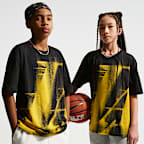 Los Angeles Lakers Nike Edge 26 Big Kids' Short-Sleeve T-Shirt