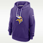 Sudadera con gorro sin cierre Nike Dri-FIT de la NFL para mujer Minnesota Vikings Sideline