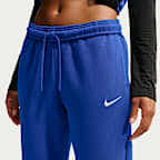 Joggers de tiro medio para mujer Nike Studio Fleece Medium Weight