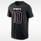 Drake Maye New England Patriots Carbon Men's Nike NFL T-Shirt
