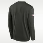 New York Jets Rivalries Collection Sideline Legend Small Logo Men's Nike Dri-FIT NFL Long-Sleeve T-Shirt