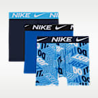 Nike Dri-FIT Essentials Big Kids' Printed Boxer Briefs (3-Pack)