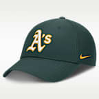 Gorra Nike Dri-FIT de la MLB ajustable para hombre Athletics Club