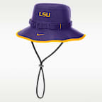 Gorro tipo pescador universitario Nike Dri-FIT para hombre LSU Tigers On-Field Apex Boonie