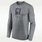 North Carolina Courtside Men's Jordan Brand Dri-FIT College Long-Sleeve T-Shirt