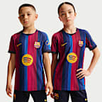 F.C. Barcelona 2026/27 Match Home Older Kids' Nike Aero-FIT Football Authentic Shirt