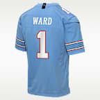 Jersey Game para niños talla grande Cameron Ward Tennessee Titans