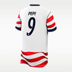 Ricardo Pepi USMNT 2026 Stadium Home Big Kids' Nike Dri-FIT Soccer Jersey