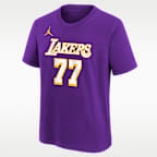Luka Doncic Los Angeles Lakers Statement Edition Big Kids' NBA T-Shirt