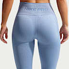 Nike Pro Seamless 7/8-Leggings mit hohem Bund (Damen)