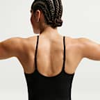 Camisola sem mangas com sutiã de desporto almofadado de suporte médio Nike One para mulher