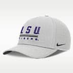 LSU Sideline Practice Rise Men's Nike Dri-FIT College Adjustable Hat