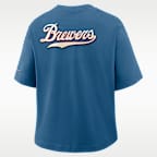 Milwaukee Brewers City Connect Pocket Boxy Women's Nike MLB T-Shirt
