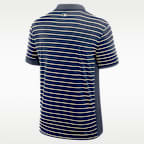 Polo Nike Dri-FIT de la MLB para hombre Los Angeles Dodgers City Connect Striped Victory