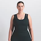 Camiseta de tirantes de cuello en forma de U con doble tirante para mujer NikeSKIMS Matte