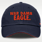 Gorra universitaria Nike ajustable para hombre Auburn Primetime Chant Club