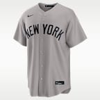 Jersey Nike Replica Yankees Road Team Front New York Yankees