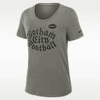 Playera Nike Dri-FIT de la NFL para mujer New York Jets Rivalries Collection Slub