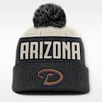Arizona Diamondbacks Cooperstown Peak Men's Nike MLB Cuffed Pom Beanie