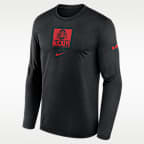 Ohio State Courtside Men's Nike Dri-FIT College Long-Sleeve T-Shirt