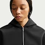 Huvtröja i oversize-modell Nike Article Fleece med hel dragkedja för kvinnor
