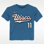Playera Nike de la MLB infantil Jackson Chourio Milwaukee Brewers City Connect