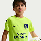 Atlético Madrid Strike Nike Dri-FIT Kurzarm-Fußballoberteil (ältere Kinder)