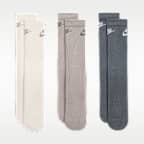 Meias de cano médio Nike Everyday Elevated (3 pares)