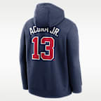 Ronald Acuña Jr. Atlanta Braves Club Men's Nike MLB Pullover Hoodie