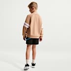 Nike Sportswear In The Zone Little Kids' French Terry Oversized Crew