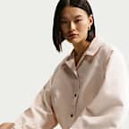 나이키 스포츠웨어 여성 오버사이즈 새틴 코치 재킷