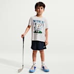 나이키 스포츠웨어 리틀키즈 드라이 핏 포 더 윈 그래픽 티셔츠 및 쇼츠 세트