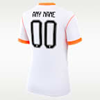 Jersey By You de fútbol Nike Dri-FIT Replica personalizable para mujer Países Bajos visitante 2026 Stadium