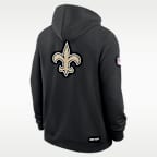 New Orleans Saints Utility Player Sideline Men's Nike Dri-FIT NFL Full-Zip Hoodie