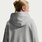 Sudadera con gorro sin cierre oversized para niña Nike Sportswear Studio Fleece