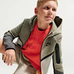 Nike Sportswear Tech Fleece Older Kids' Full-Zip Hoodie