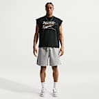 Shorts de básquetbol de tejido Fleece cepillado Therma-FIT de 20 cm para hombre Nike Standard Issue