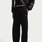 Nike Studio Fleece Medium Weight Women's Loose Pleated Snap Pants