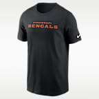 Cincinnati Bengals Primetime Wordmark Essential Men's Nike NFL T-Shirt