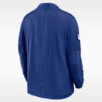 Playera Nike Dri-FIT de la NFL con media cremallera para hombre New York Giants Sideline
