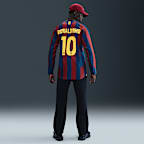 Ronaldinho FC Barcelona 2005/06 Reissue Men's Nike Soccer Replica Long-Sleeve Jersey