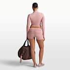 Playera de manga larga con cuello alto de medio cierre para mujer NikeSKIMS Matte