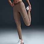 Nike Pro Women's Mid-Rise Full-Length Mesh-Paneled Leggings
