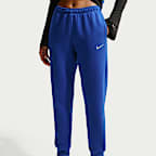 Joggers de tiro medio para mujer Nike Studio Fleece Medium Weight