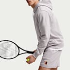 NikeCourt Heritage Dri-FIT tennisshorts i fleece til herre