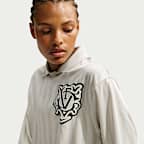 Jersey de futbol de manga larga Dri-FIT oversized para mujer Nike Victory Collection