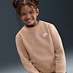 Sudadera para niños talla grande Nike Sportswear Club Fleece