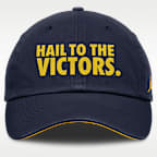 Gorra universitaria ajustable marca Jordan para hombre Michigan Chant Club