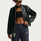 Nike Studio Fleece Medium Weight Women's Mid-Rise Wide-Leg Trousers