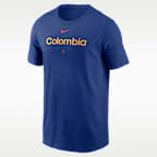 Playera Nike para hombre Colombia National Baseball Team 2026 World Baseball Classic Wordmark